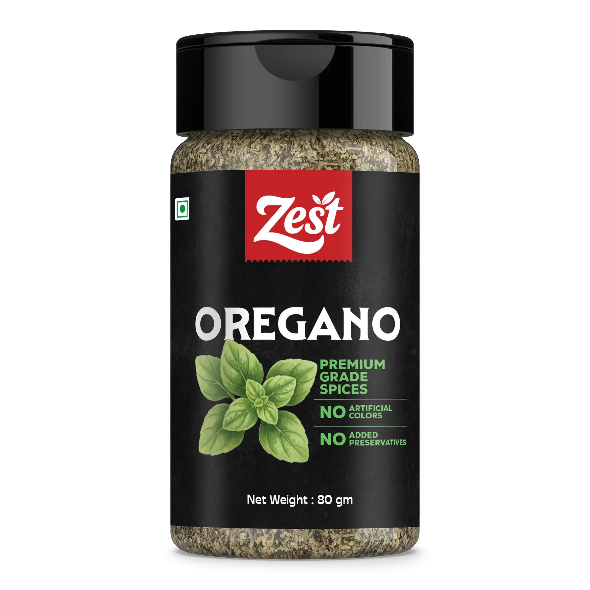 Dried Oregano Leaves in Bottle