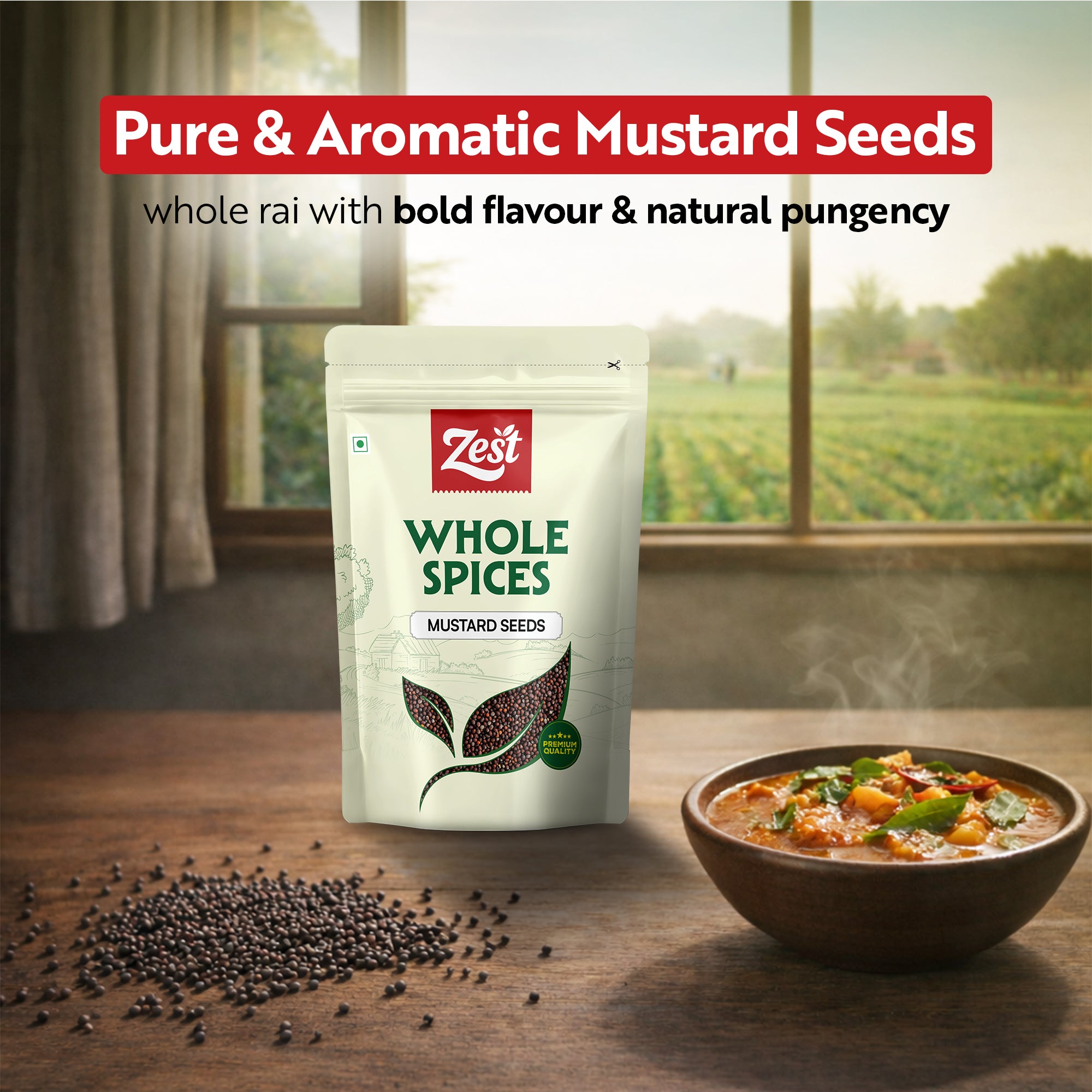 Mustard Seeds by Zest – Pure & Aromatic Whole Rai | 100gm
