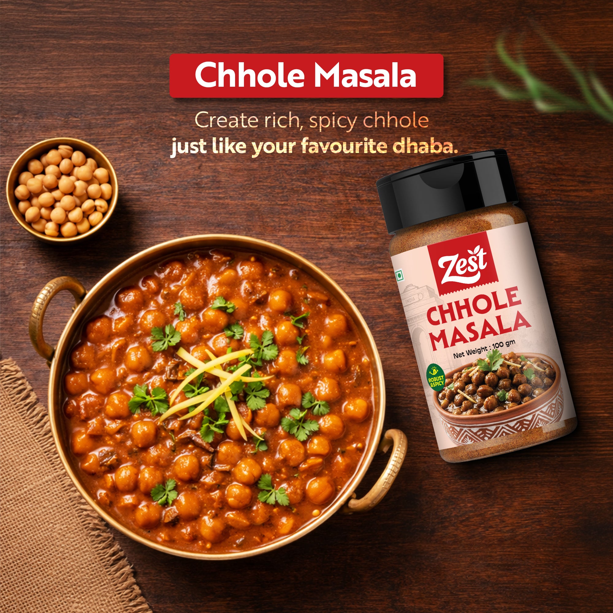 Chhole Masala By Zest – Authentic North Indian Spice Blend | 100g