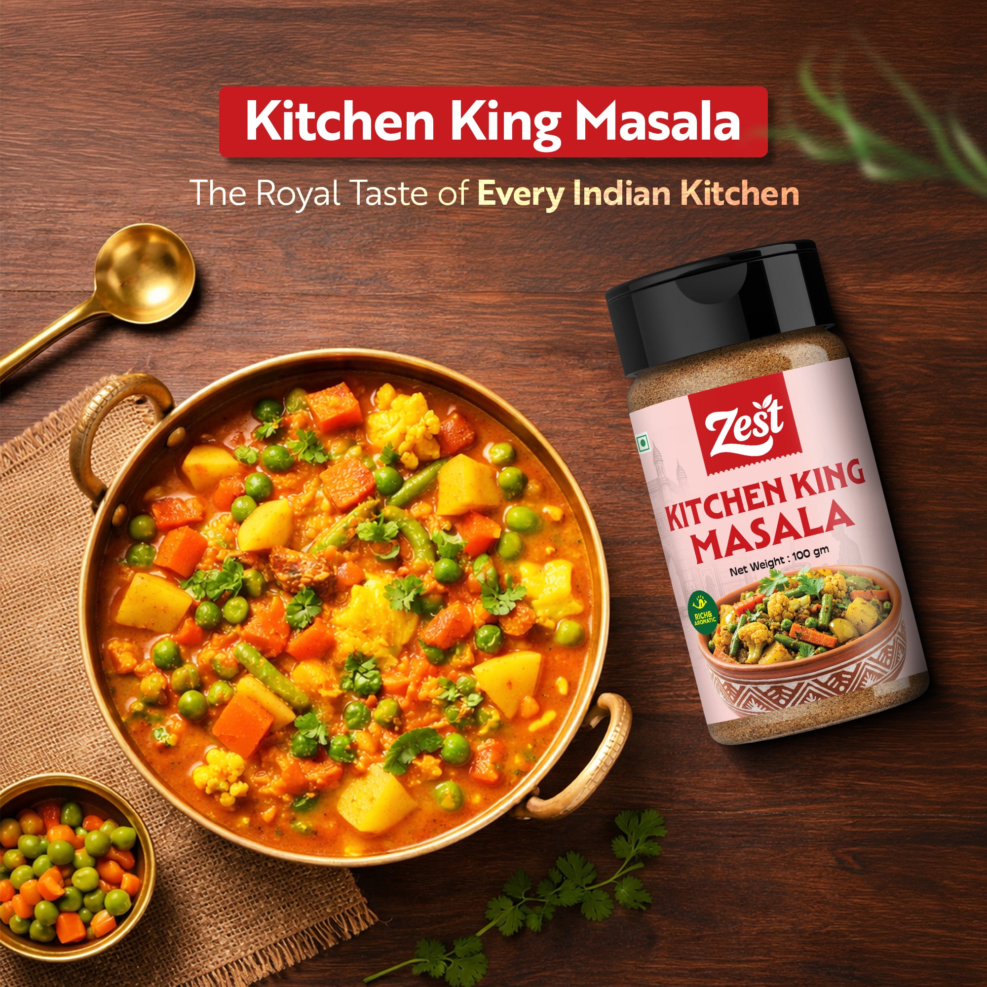 Kitchen King Masala by Zest – Aromatic & Versatile Spice Blend | 100g