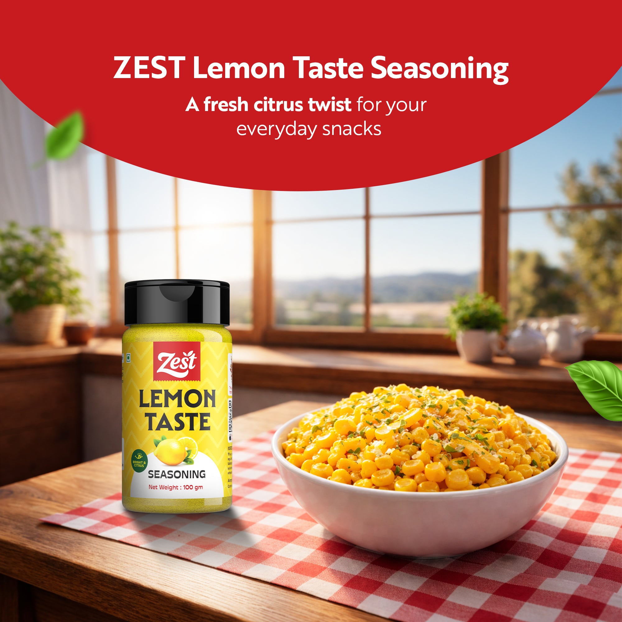 Lemon Taste Seasoning by ZEST | Zesty Citrus Spice Blend | 100g