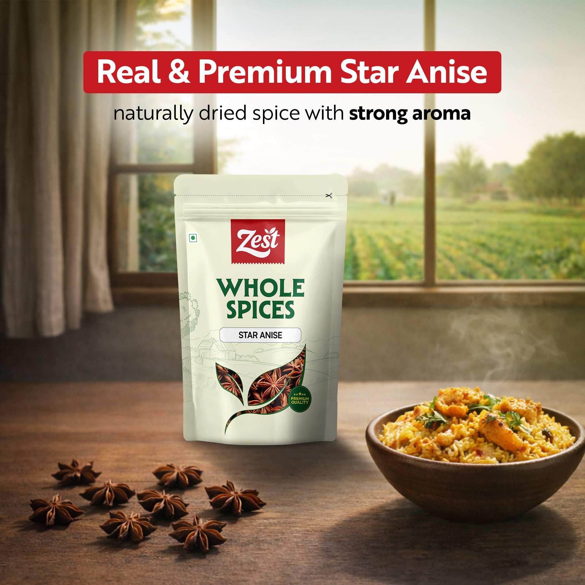 Star Anise – Pure, Aromatic Whole Spice | Zest | 80g