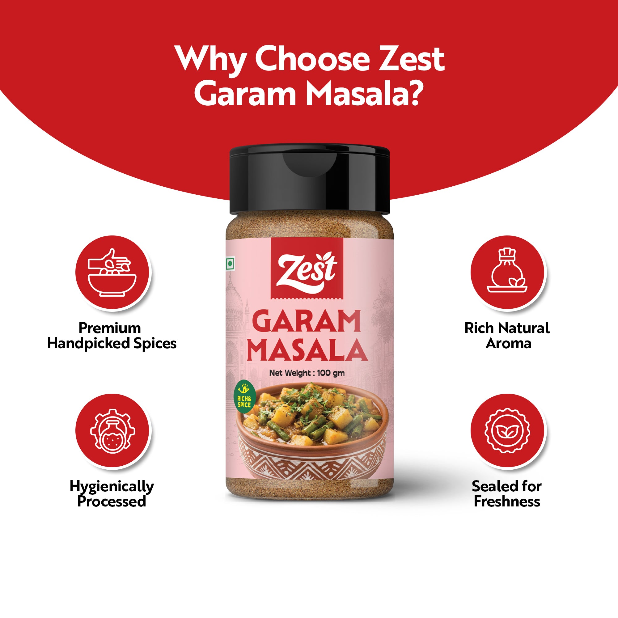 Garam Masala by Zest – Premium Blended Indian Spice | 100g