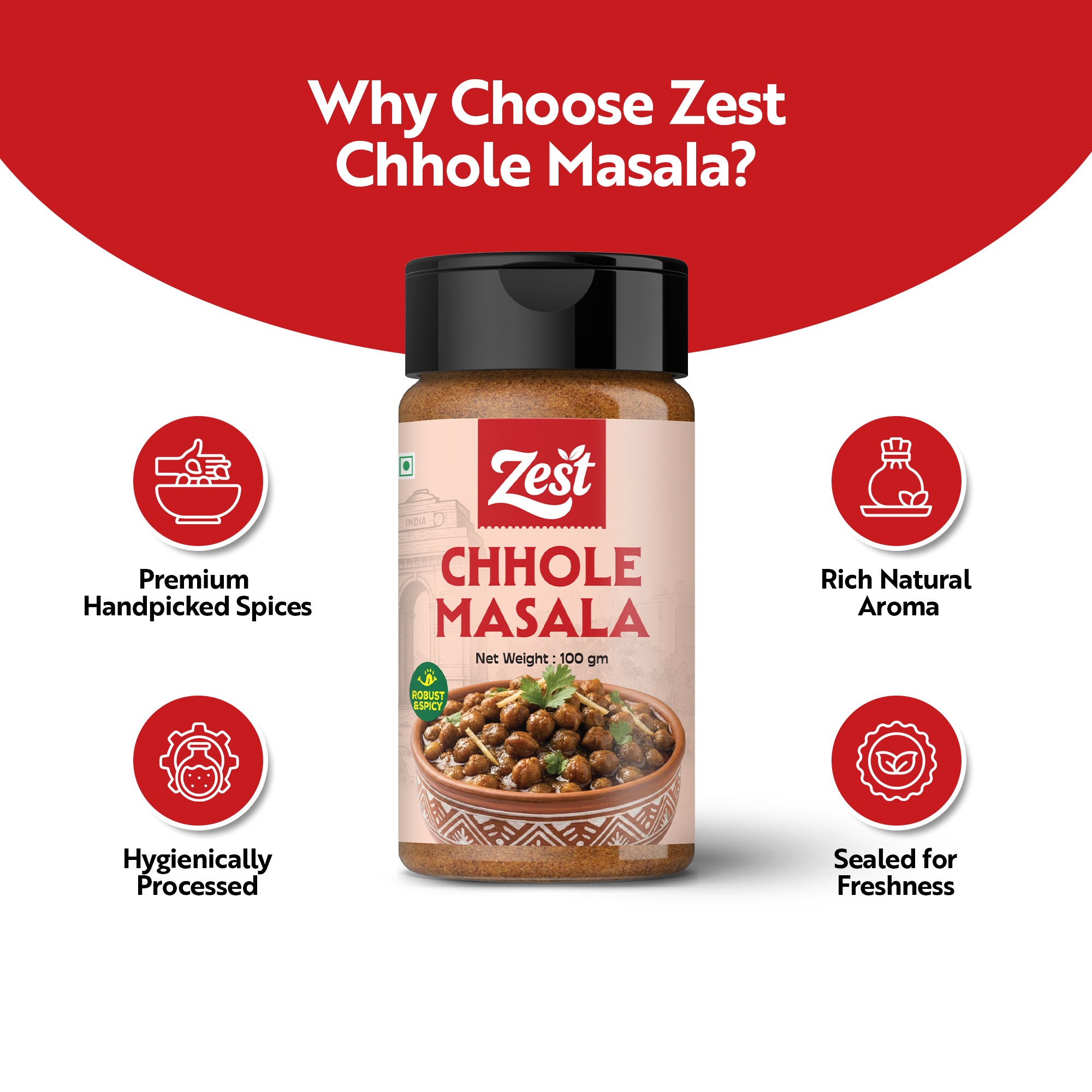 Chhole Masala By Zest – Authentic North Indian Spice Blend | 100g