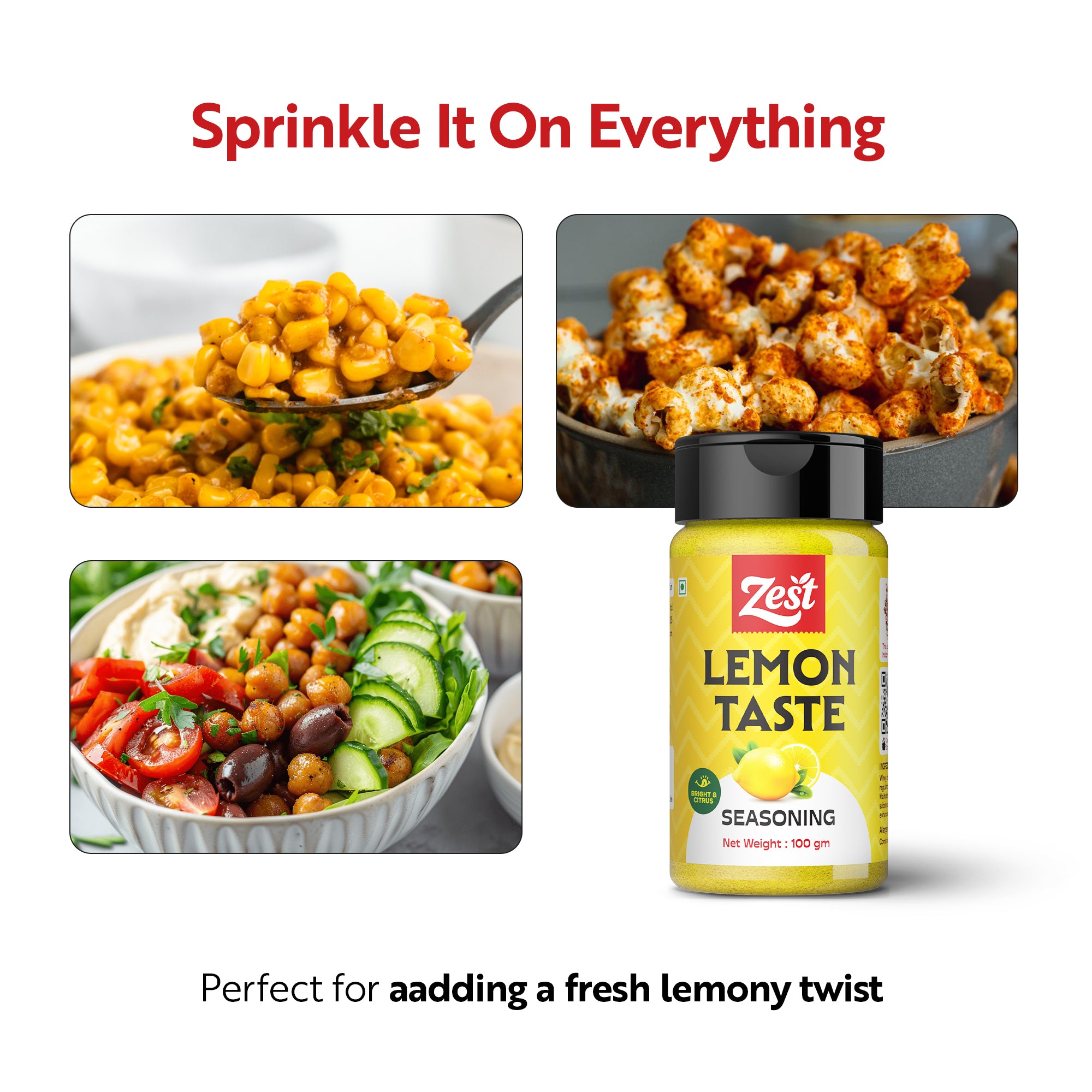 Lemon Taste Seasoning by ZEST | Zesty Citrus Spice Blend | 100g