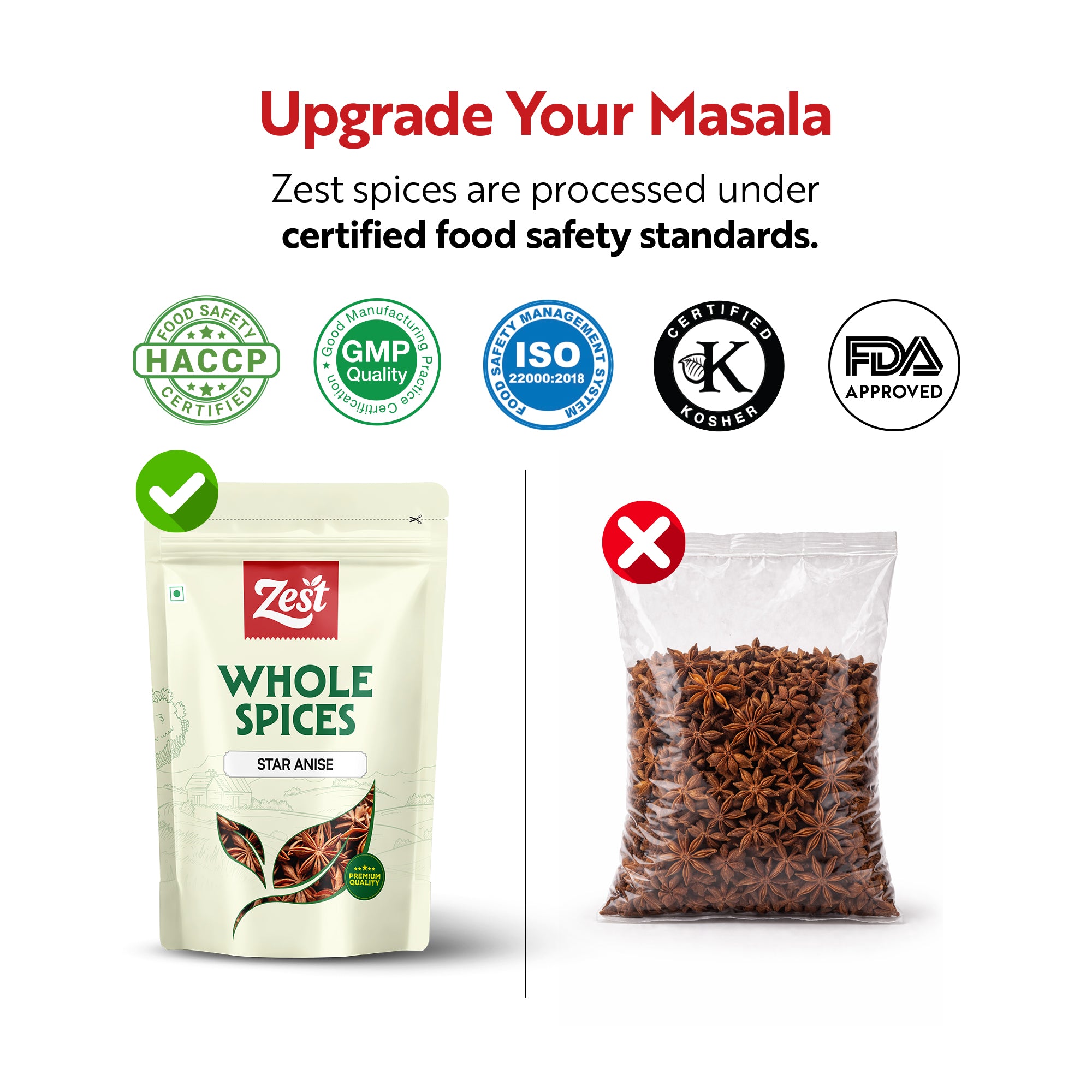 Star Anise – Pure, Aromatic Whole Spice | Zest | 80g