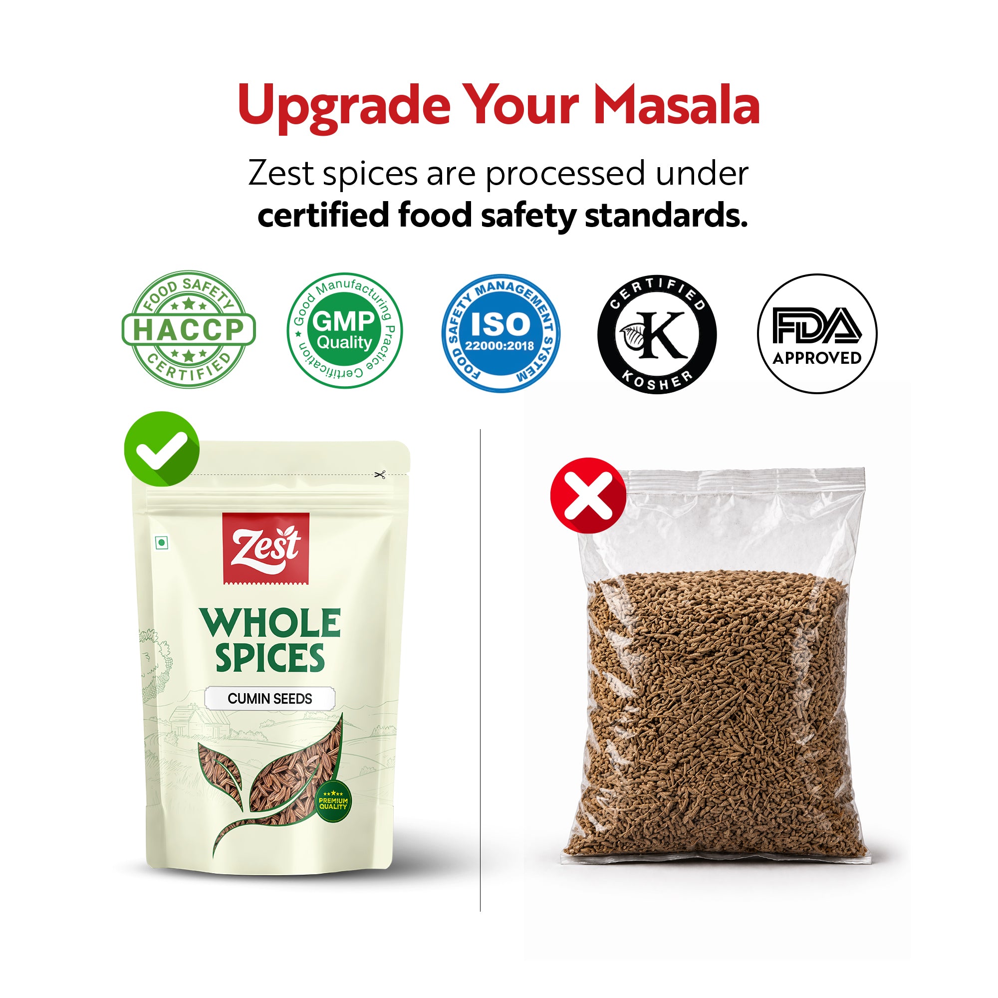 Cumin Seeds by Zest – Pure & Aromatic Whole Jeera - 100gm