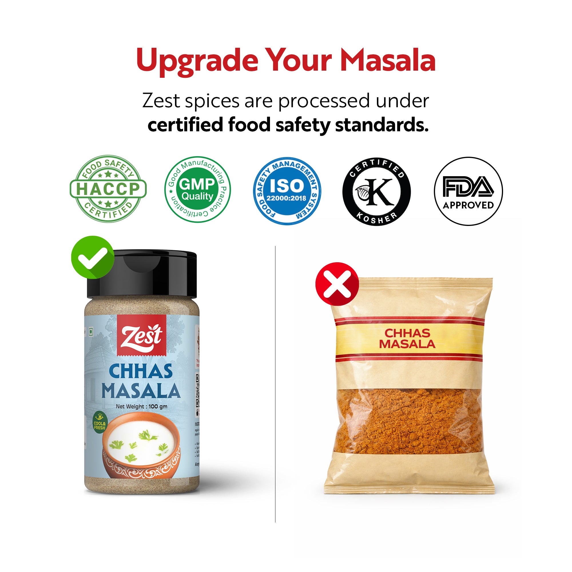 Zest Chaas Masala | 100g | Refreshing & Tangy Buttermilk Spice Blend
