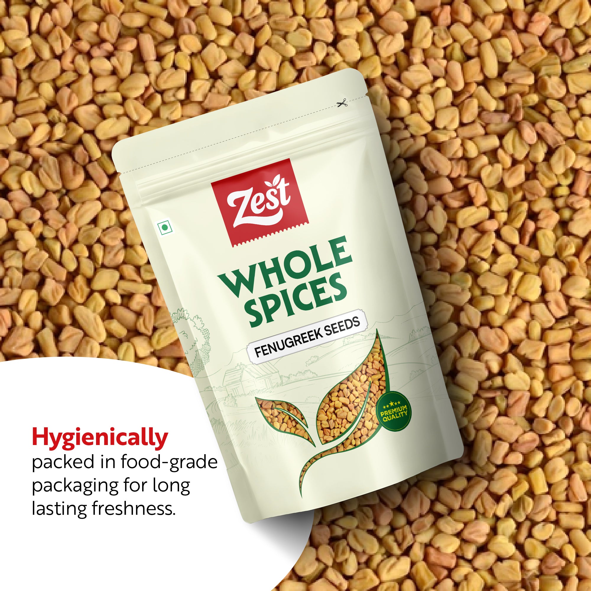 Fenugreek Seeds by Zest – Pure & Naturally Dried Methi Dana | 100gm