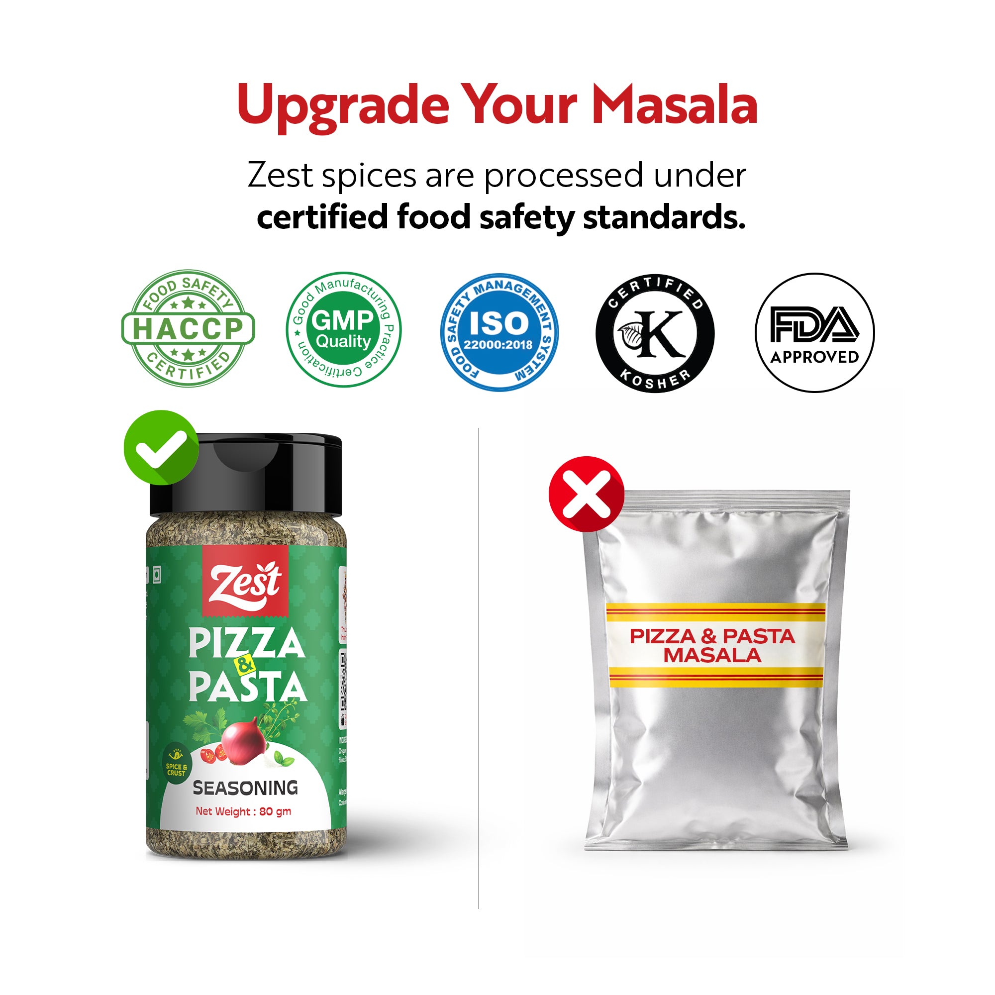 Pizza and Pasta Seasoning | Italian Herb Mix by ZEST | 80g