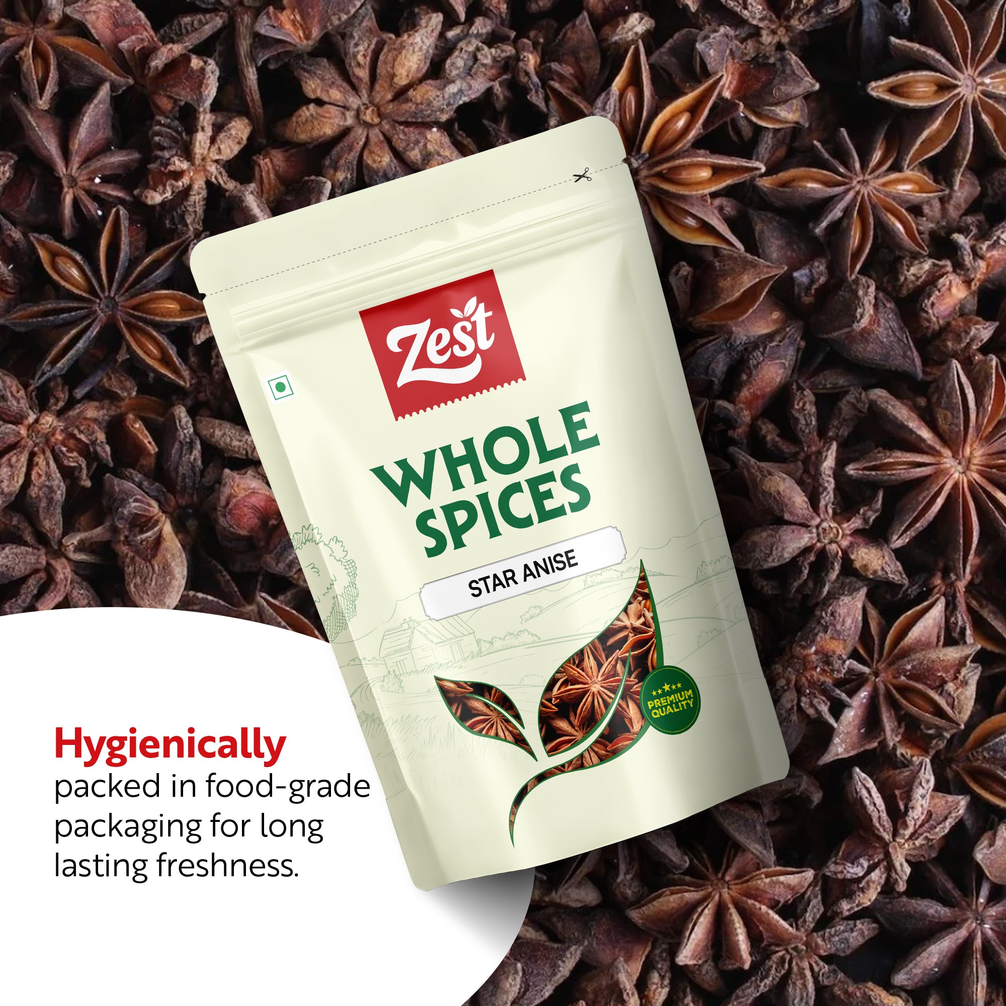Star Anise – Pure, Aromatic Whole Spice | Zest | 80g