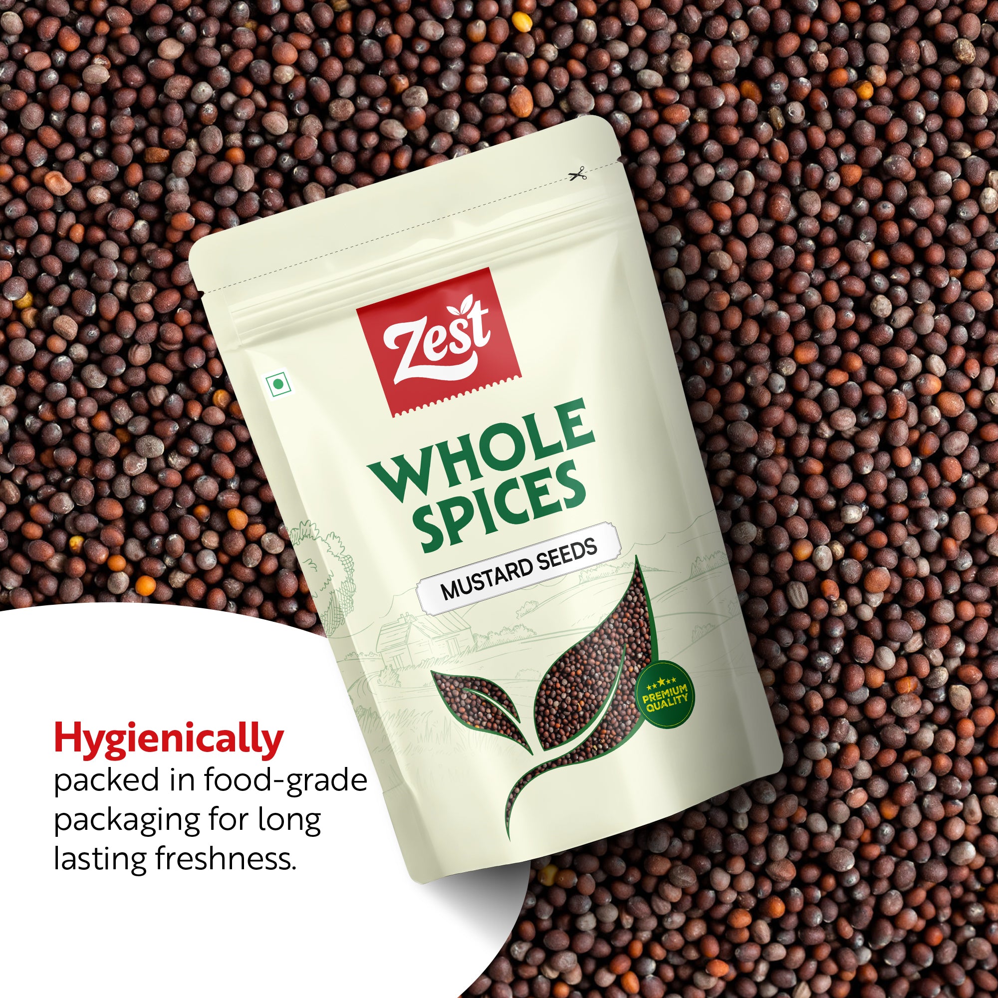 Mustard Seeds by Zest – Pure & Aromatic Whole Rai | 100gm