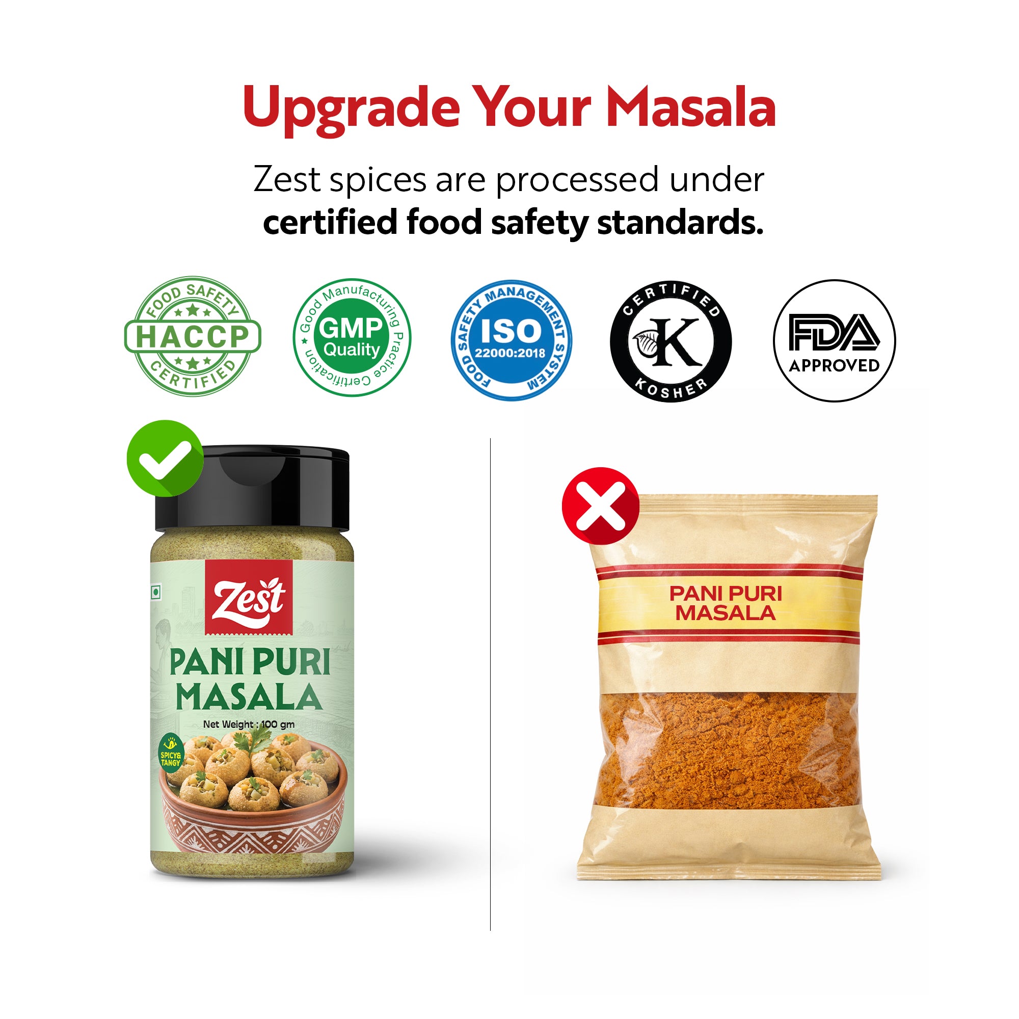 Zest Panipuri Masala – Tangy & Spicy Street-Style Blend | 100g