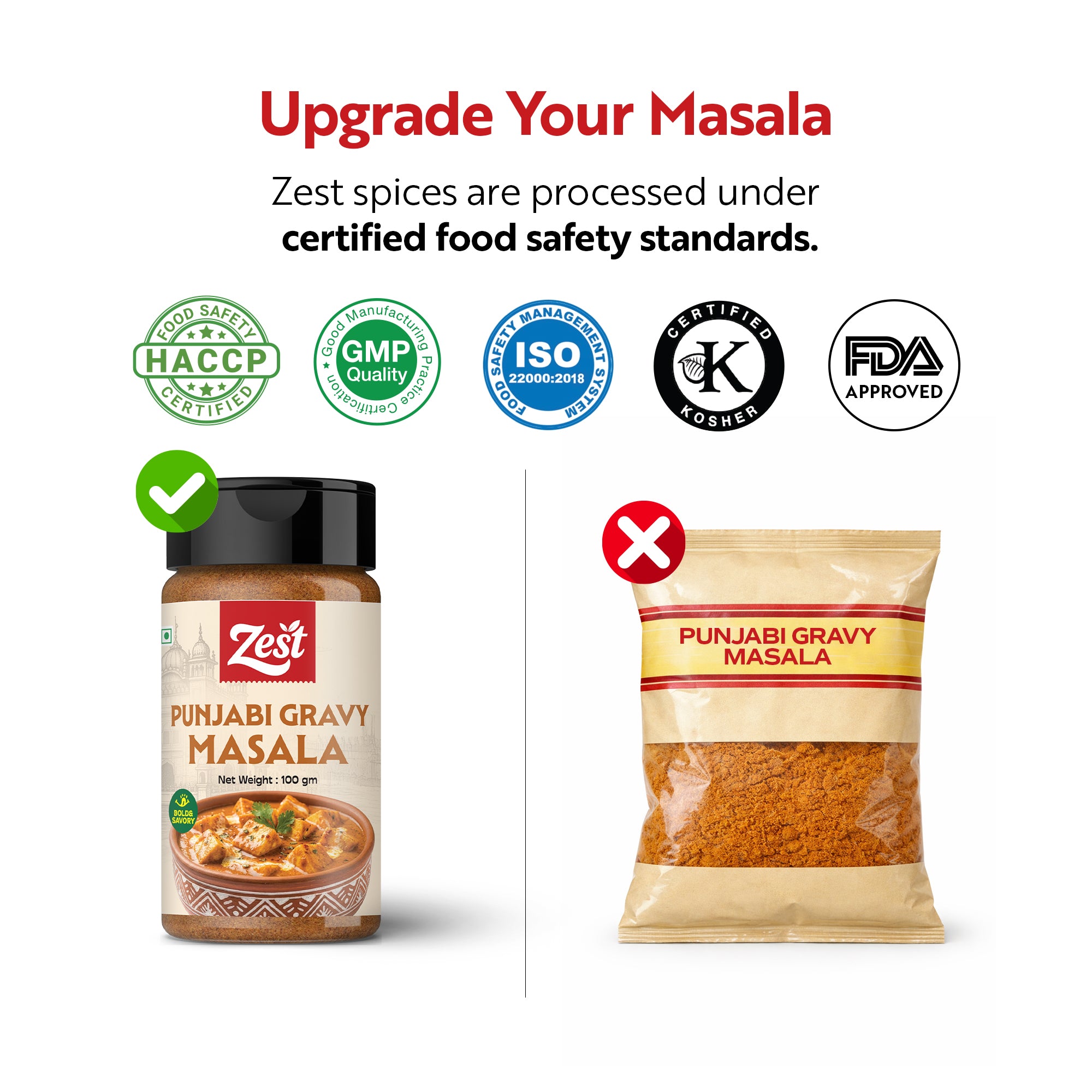 Zest Punjabi Gravy – 100g | Punjabi-Style Rich & Aromatic Gravy Blend