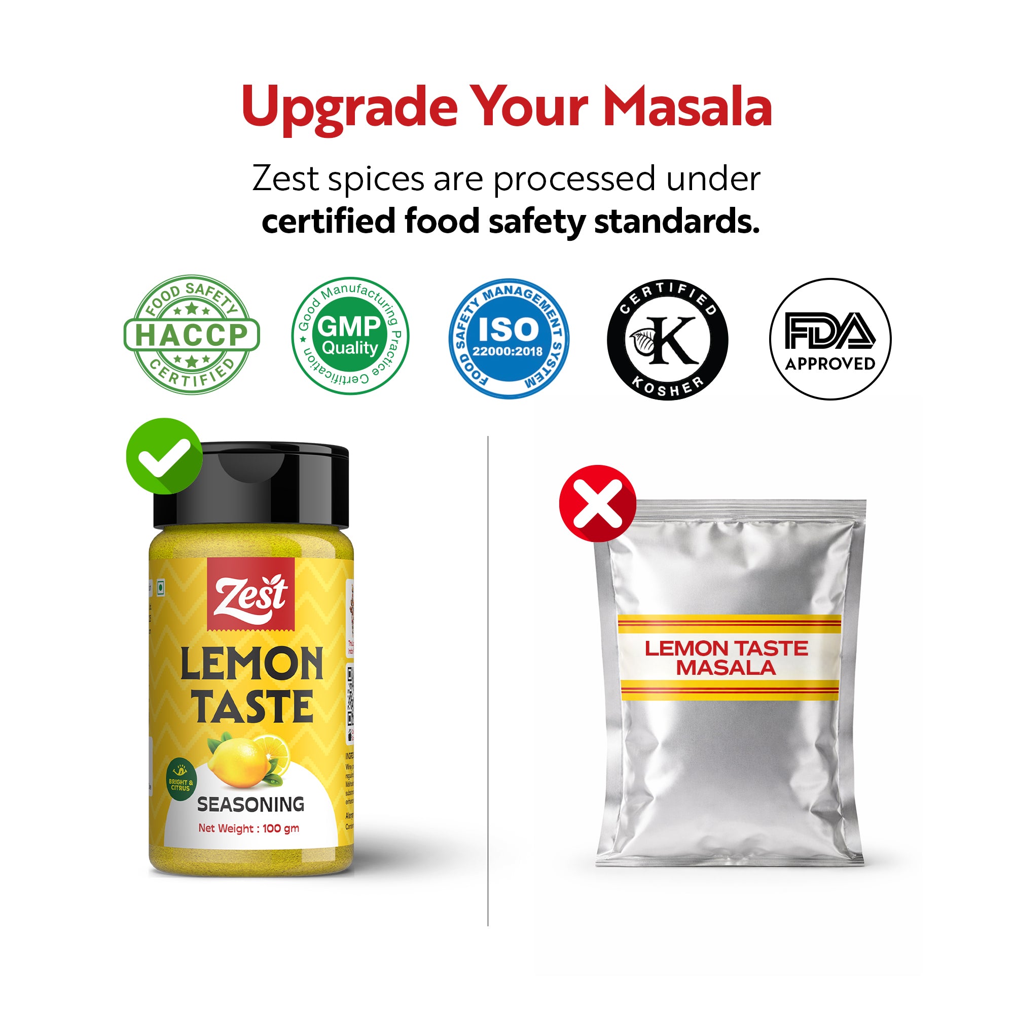 Lemon Taste Seasoning by ZEST | Zesty Citrus Spice Blend | 100g