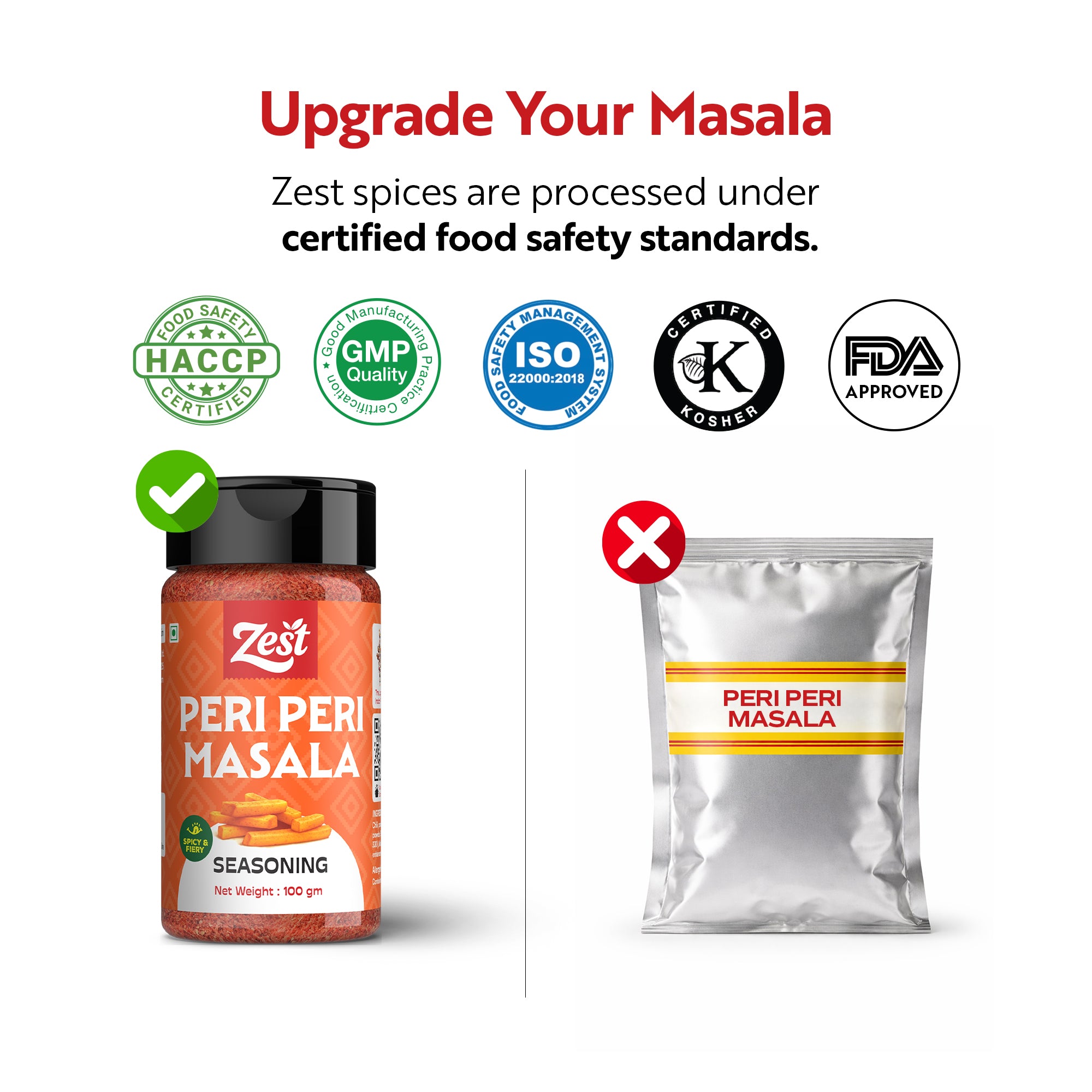 Zest Peri Peri Seasoning – Spicy & Tangy Chilli Herb Blend | 100g