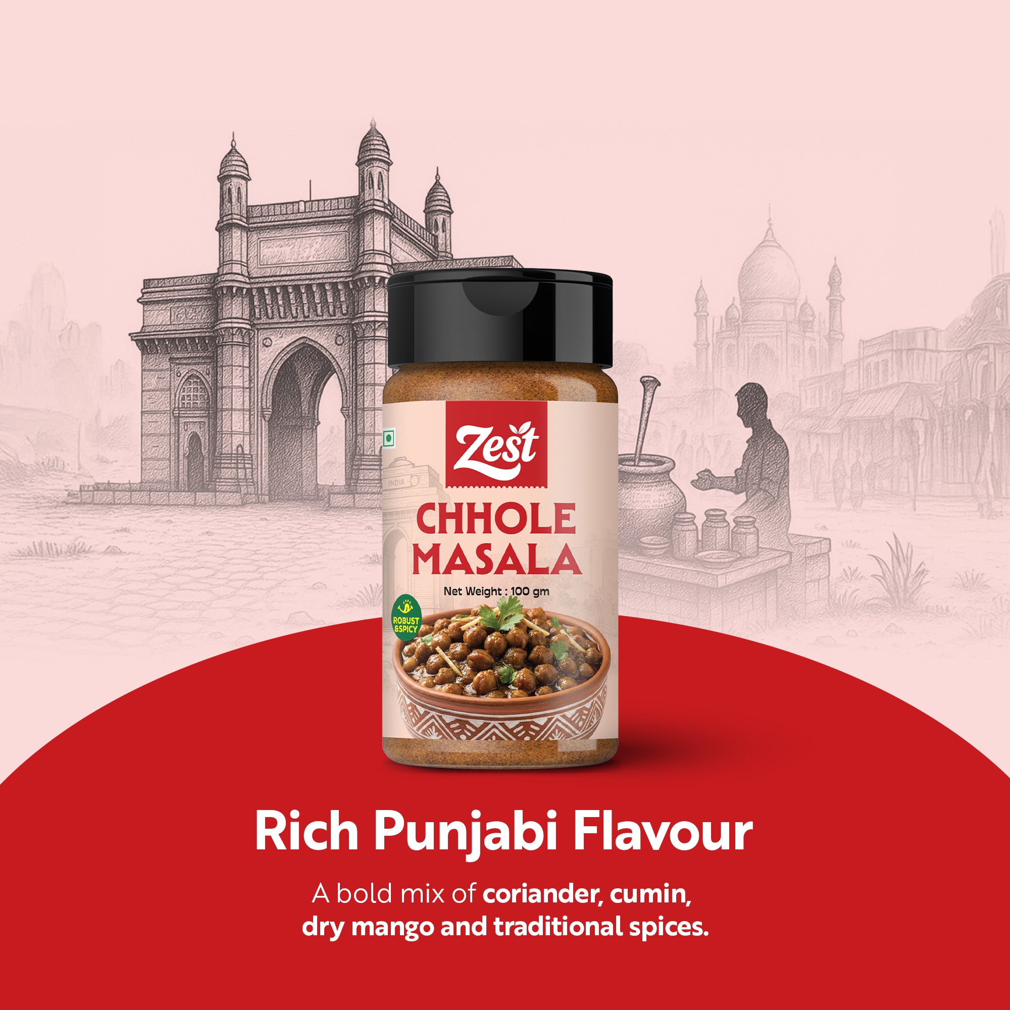 Chhole Masala By Zest – Authentic North Indian Spice Blend | 100g
