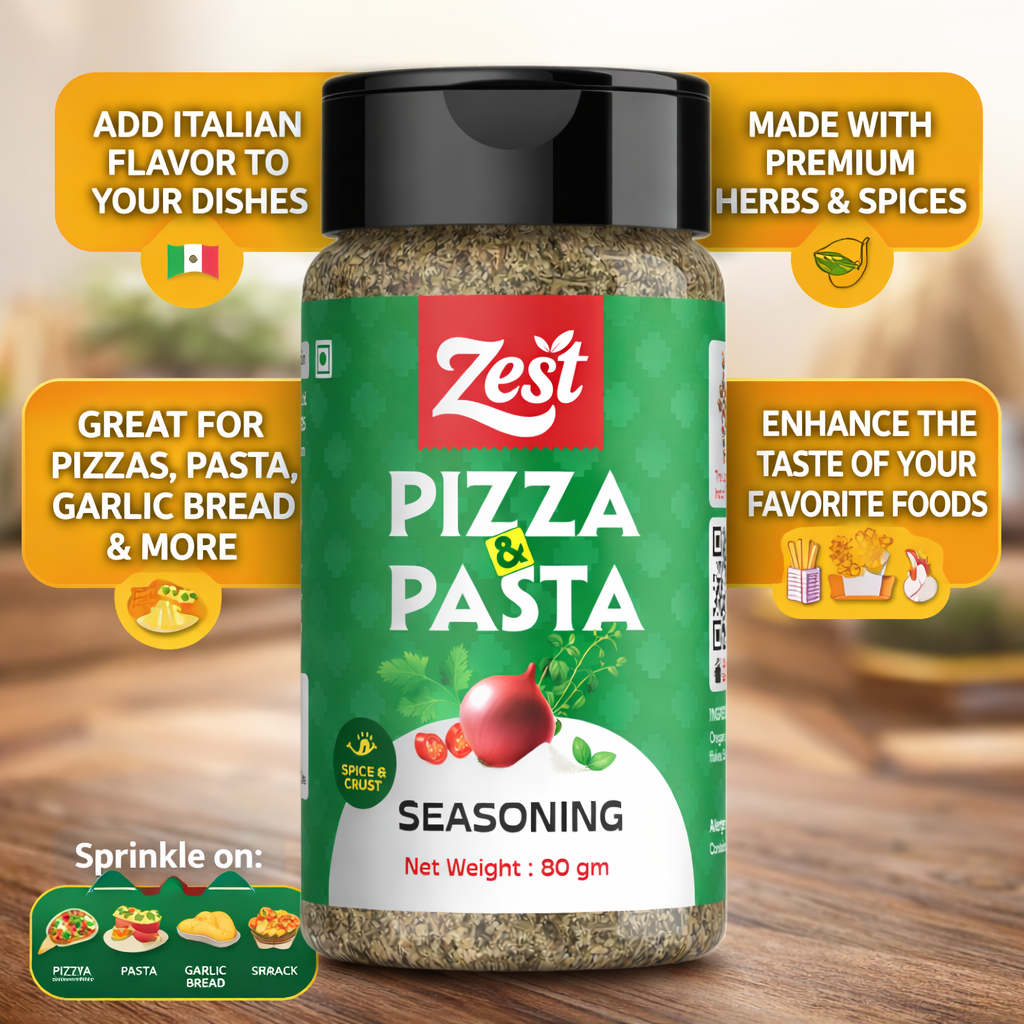 Pizza and Pasta Seasoning | Italian Herb Mix by ZEST | 80g