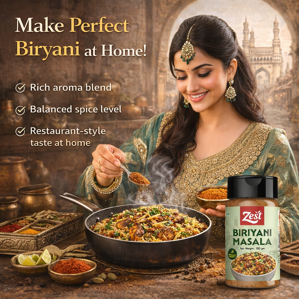 Zest Biryani Masala – 100g | Rich & Aromatic Indian Spice Blend