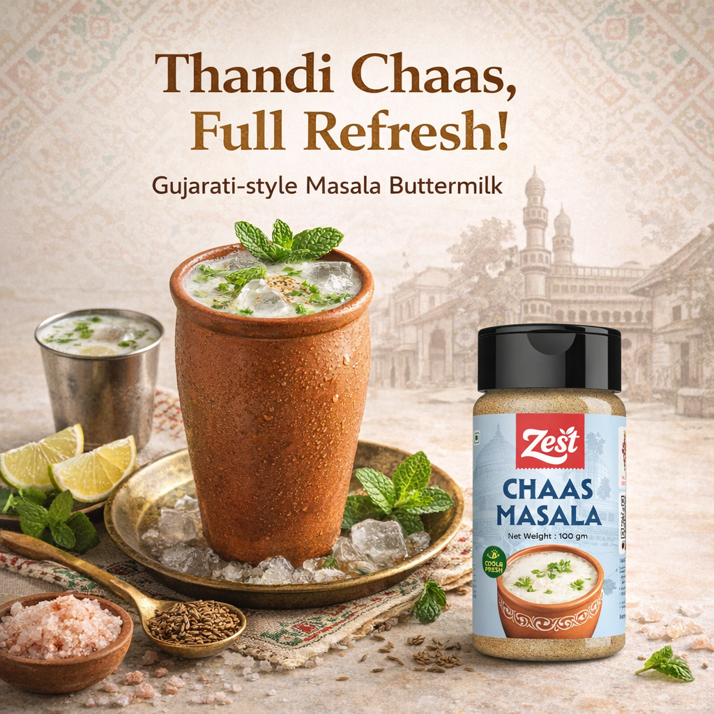 Zest Chaas Masala | 100g | Refreshing & Tangy Buttermilk Spice Blend