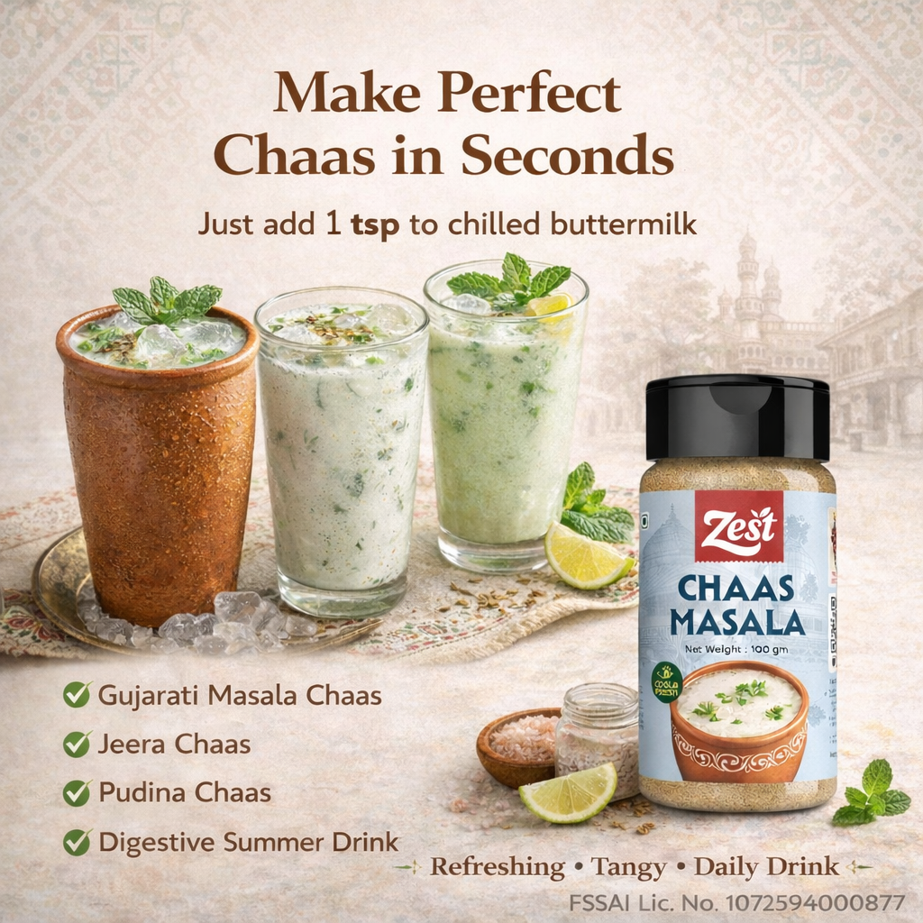 Zest Chaas Masala | 100g | Refreshing & Tangy Buttermilk Spice Blend