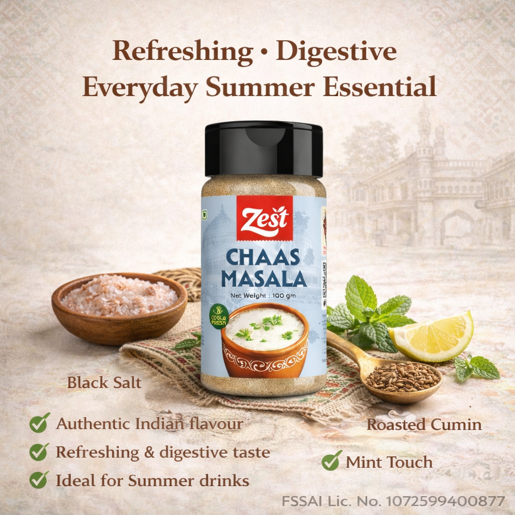 Zest Chaas Masala | 100g | Refreshing & Tangy Buttermilk Spice Blend