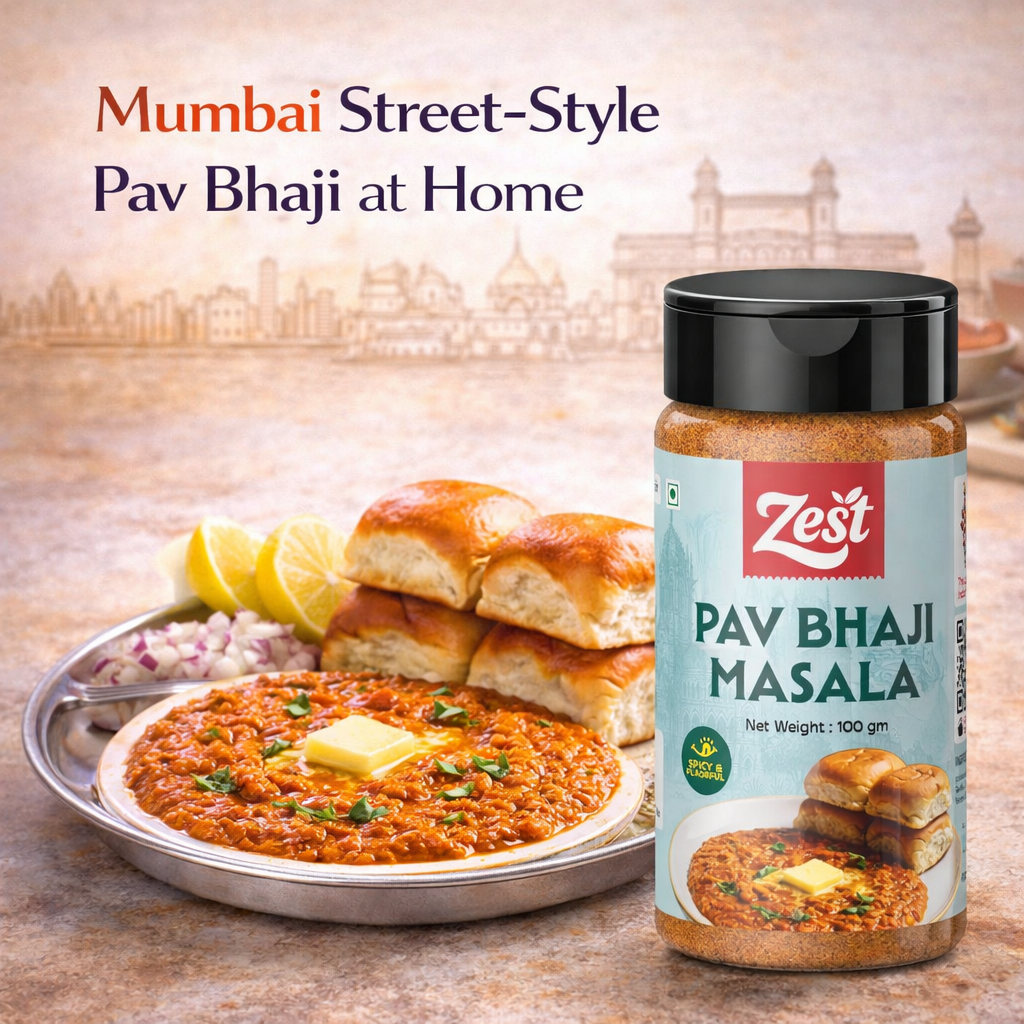 Pav Bhaji Masala by Zest – Authentic Street-Style Spice Blend | 100g