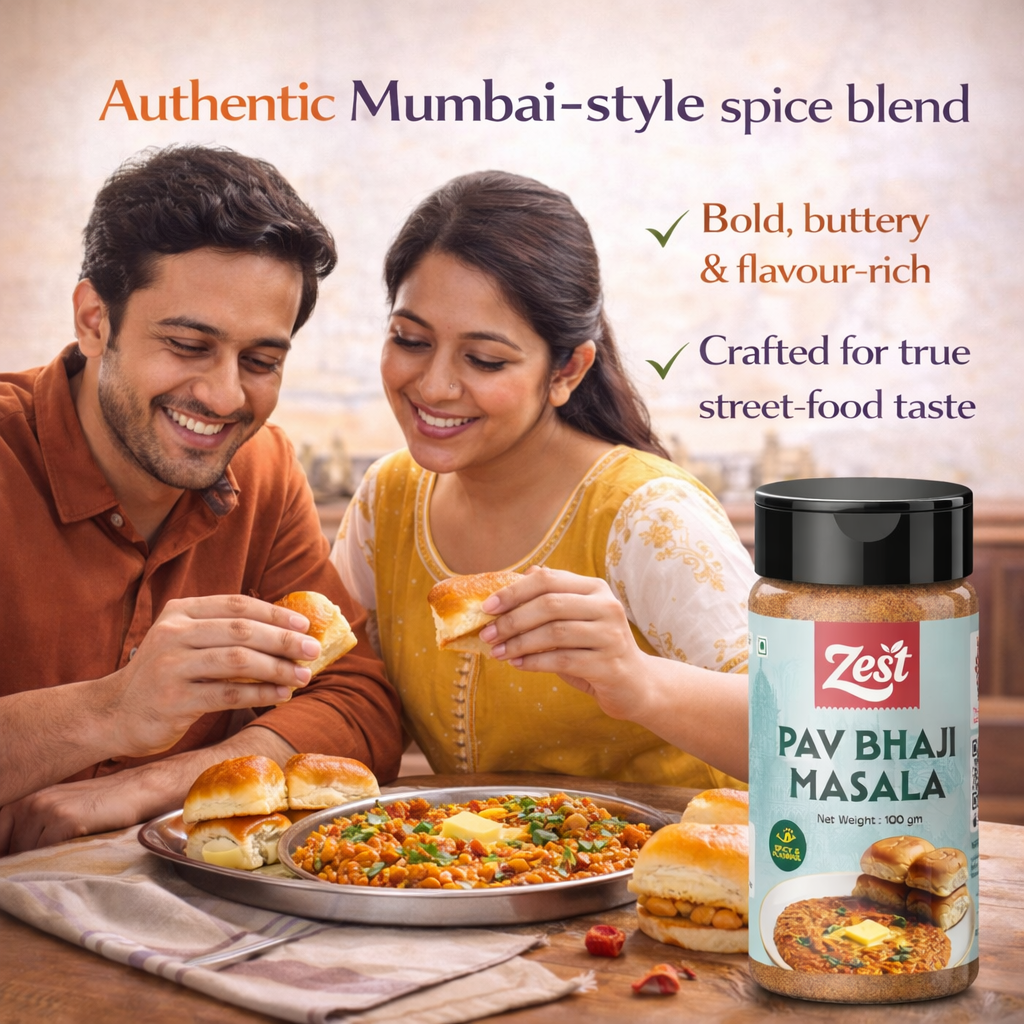 Pav Bhaji Masala by Zest – Authentic Street-Style Spice Blend | 100g
