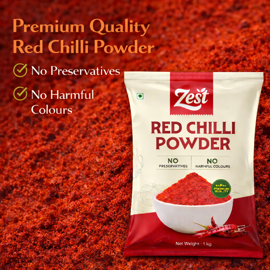 Zest Red Chilli Powder – Pure, Vibrant & Naturally Spicy