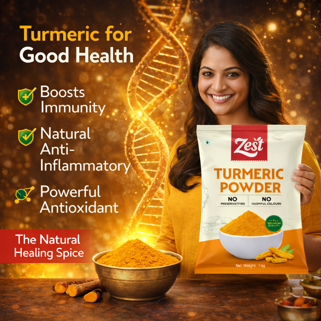 Turmeric Powder | Pure, Golden & Aromatic Haldi | Zest Foods