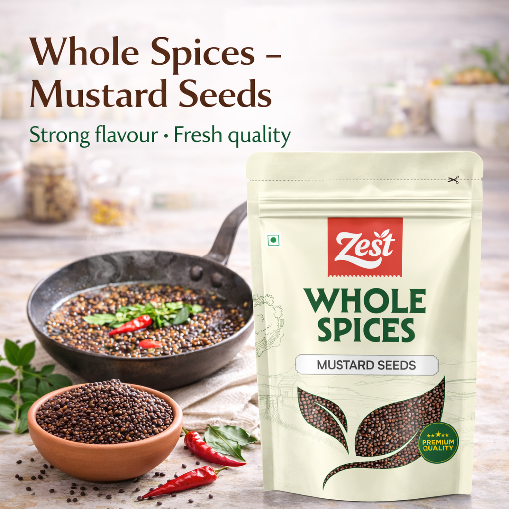 Mustard Seeds by Zest – Pure & Aromatic Whole Rai | 100gm
