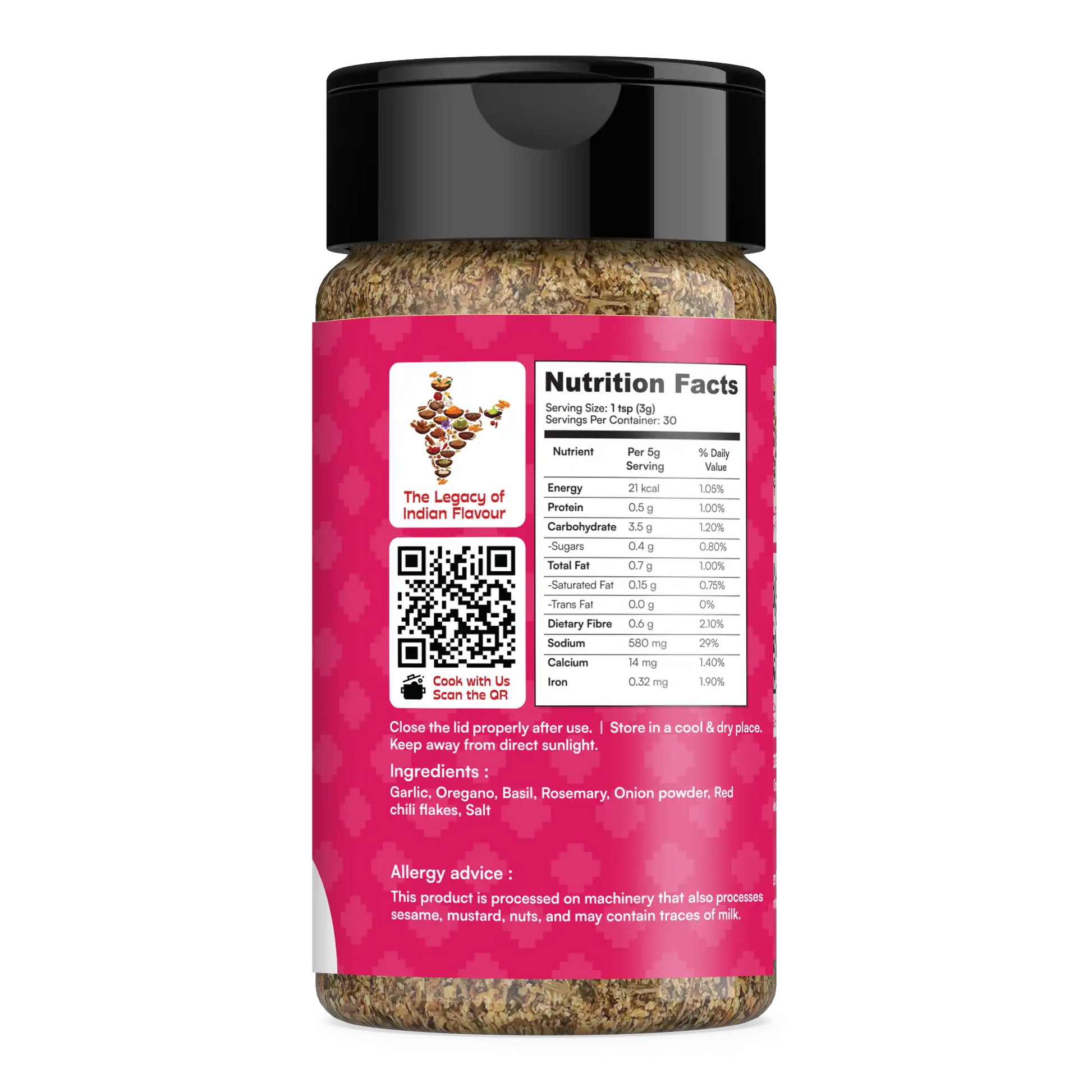 Garlic Herb Seasoning Bottle