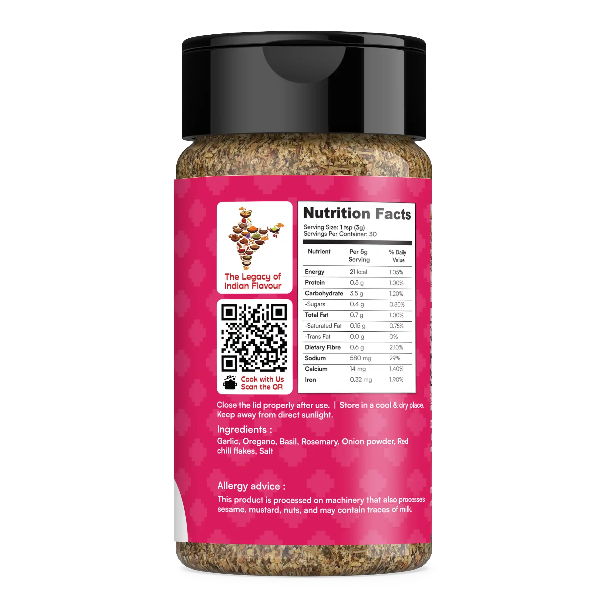 Garlic Herb Seasoning Bottle